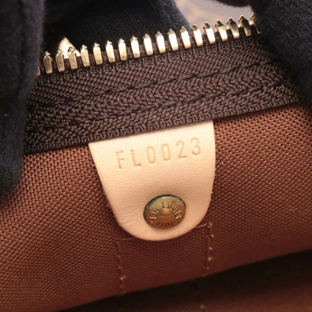 Louis Vuitton Monogram Leather Bag Brown Canvas Boston Keepall - Picture 5 of 7